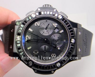 BIG BANG ALL BLACK CARAT 41mm - Black Dial with Black index - 7750 Valjoux